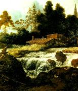 allart van everdingen landskap med vattenfall Sweden oil painting artist